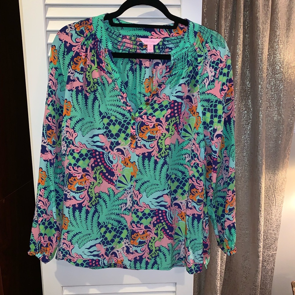 Lilly Pulitzer Elsa Silk Top